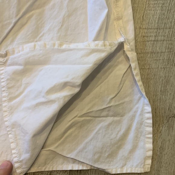 ANN TAYLOR Earth tone Neutral Pleated Midi Skirt Cream Cottagecore Sz 8 - Picture 11 of 14